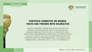 Portfolio Committee on Women, Youth and Persons with Disabilities, 02 September 2025