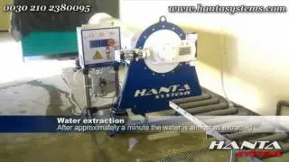 Carpet Rug centrifuge wringer