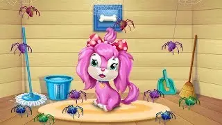 Pink Dog Mimi My Virtual Pet Kids Games - Play And Take Care Of Pink Dog - Fun Animal Games For Kids