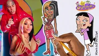 HOW I DRAW RAPPERS X FAIRLY ODDPARENTS  ! (FEMALE)