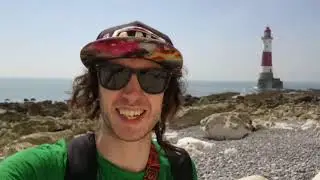 Gill goes Eastbourne to Birling Gap along bottom of Beachy Head cliffs at low tide!