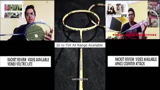 BEST BADMINTON RACKET FOR BEGINNERS INTERMEDIATE Advance player from  yonex apacs lining hundred