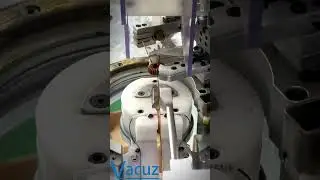 High Precision 2 Stations Common Mode Toroidal Inductor Core Automatic Crochet Hook Winding Machine