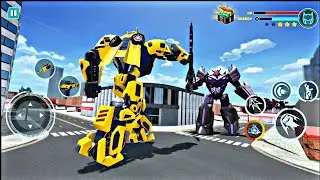 EPIC Robot Fight in City! 🔥 | Mecha Car Game Battle