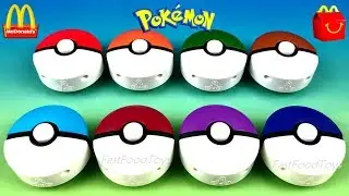 2019 McDONALD'S POKEMON HAPPY MEAL TOYS FULL SET 8 & 12 POKEMON TCG CARDS UNBOXING KIDS HELLO KITTY