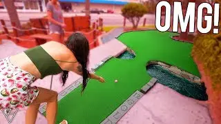Her Luckiest Mini Golf Game Ever! - So Many Hole In Ones!