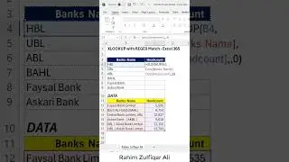 New Regex Modes for XLOOKUP and XMATCH in Excel 365 #shorts