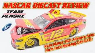 NASCAR Diecast Review ep.838| Ryan Blaney 2021 Advance Auto Parts Ford Mustang 1:24 ELITE