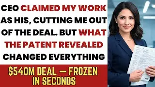 CEO CLAIMED HE OWNED MY APP &mdash; PATENT RECORDS SHOWED MY NAME, $540M DEAL FROZEN...