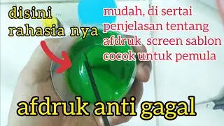 cara afdruk screen sablon untuk pemula