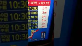TSUNAMI WARNING FOR EAST COASTAL JAPAN: EVACUATE NOW #shorts #Japan #travel #tsunami #japantsunami
