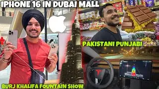 Dubai Mall IPHONE 16 PRICE 😱 BURJ KHALIFA FOUNTAIN SHOW | VIRAL KUNAFA CHOCOLATE