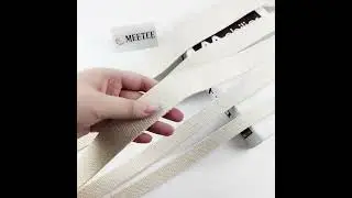 5Meters Meetee Cotton Webbing 20/25/30/38/50mm Natural Color Canva