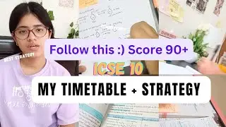 Timetable to follow for your Boards | Best Strategy| Score 90+ | Class 9/10