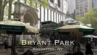 Bryant Park: A Walking Tour of Manhattan's Picturesque Urban Oasis | 4K video