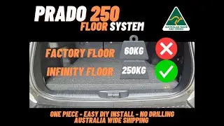 Drive by Prado 250 rear drawer and fridge slide system 👌 Prado 250 false floor system