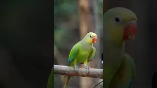 A small parrot dances to music, flapping its wings and bobbing its head in perfect rhythm