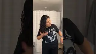 Curly hair routine #curlyhair #routine