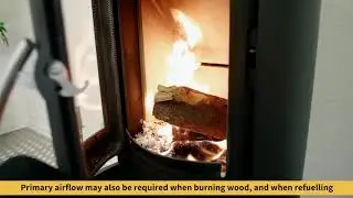 VARDE OVNE - Airflow adjustment on a VARDE stove
