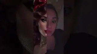 Festive Transformation: Christmas Pinup Supermodel Filter#ChristmasFilter #PinupMakeup
