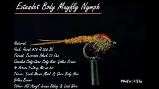 Tying a Mayfly Nymph with an Extended Body - Tied by Matthias Dibiasi - DePunkt Fly