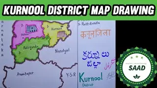Kurnool district map drawing | Indian district maps | Episode 13