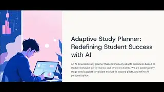 Adapta AI- Pitch Video | Adaptive Study Planner