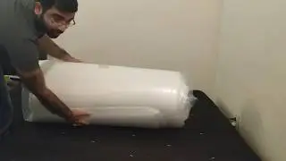 How to unbox mattress in a box (Memory Foam from Alwyn Home, WayFair)