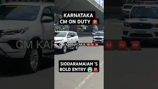 CM Siddaramaiah&rsquo;s Steady Power Entry 🇮🇳🔥 #siddaramaiah  #karnatakacm  #peoplefirst
