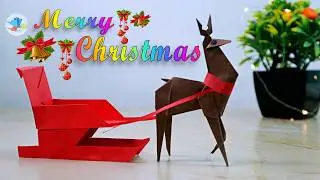 Create a Paper Sleigh for Christmas: Fun Origami Project! | Origami Sleigh Tutorial