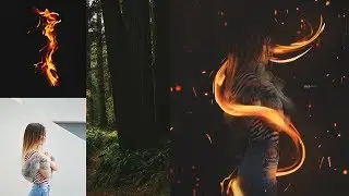 Girl On Fire PhotoShop Manipulation | Speed Art