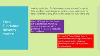 Types of Business Process | Difference between functional and cross functional business process