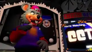 Vacation Chester cheese animatronic in Roblox