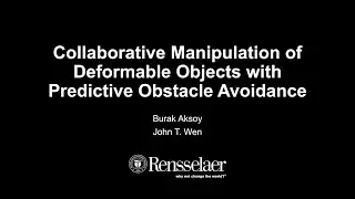 ICRA 2024 - Collaborative Manipulation of Deformable Objects with Predictive Obstacle Avoidance