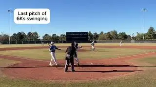 Sennet Timmermans c/o 2028. RHP. PG MLK 2026. Last pitch of 6K's swinging.