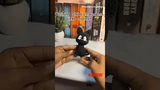Jiji black cat🐈&zwj;⬛ #ghibli #crochet #crochetartist #crocheting #smallbusiness #jiji #trending #viral