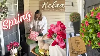 Beautiful Simple Spring Porch Refresh | Clean and Decorate With Me | Shopping Haul