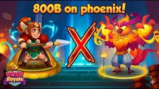 15 WAVES , 800B DMG ! Valkyrie X Phoenix! INSANE Match.  RUSH ROYALE