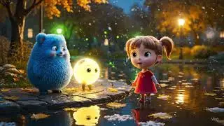 💚 The Color Green Song for Kids! 💚 Fun Winter Night Cartoon!