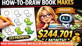How This AI Drawing Book Makes $244K/Month on Amazon KDP #kidsdrawingbook #coloringbooks #drawing