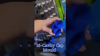 16-Cavity Cap Mould #plasticmould #capmould