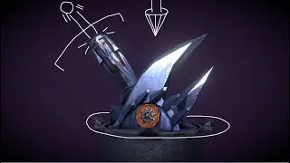 Rigged Stylized Metal Fantasy Cannon