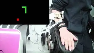 Example of a spinal cord injury participant playing Snake with two motor units
