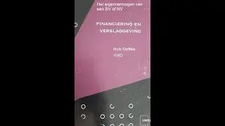 Financiering en verslaggeving LWEO het eigen vermogen van een NV of BV