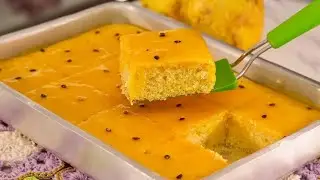 Bolo de maracujá fofinho e fácil de fazer 