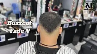 ASMR Haircut tutorial Buzzcut Fade V