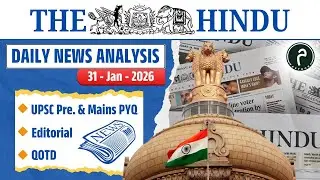 31 January 2026 THE HINDU Daily News Analysis in HINDI ll Editorial Analysis l UPSC/IAS #dailynews