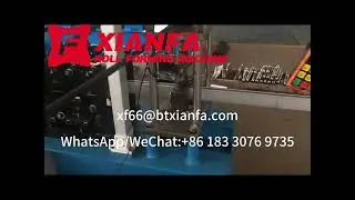 Shutter door frame sliding track roll forming machine
