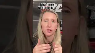 Echo Trimmer Can&rsquo;t Breath With Muffler Clogged! #diy #chickanic #shorts