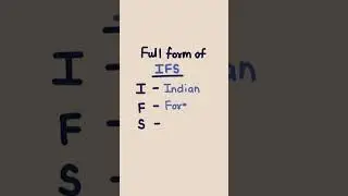 Full form of IFS #fullform #ytshorts